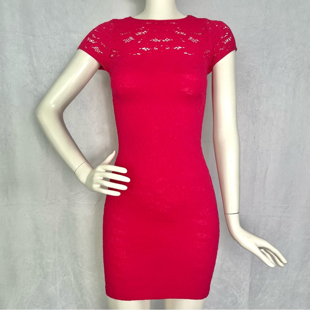 bebe Floral Lace Bodycon Mini Dress BNWOT